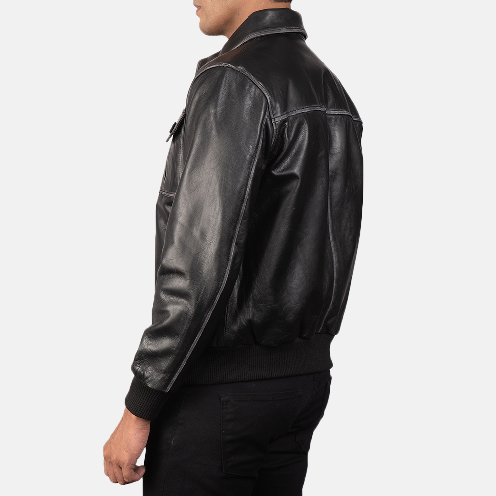 Aaron-Black-Leather-Bomber-Jacket-back.jpg